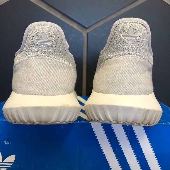 ~Used W/ Damaged Box! Youth Adidas Tubular Shadow J Grey Sneakers Size 4 - Picture 4 of 6